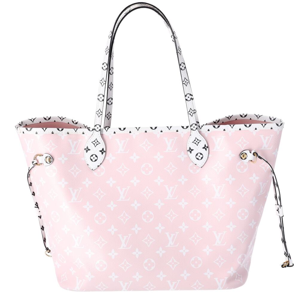Louis Vuitton Neverfull MM Giant Monogram Tote Bag M44567 Rouge Pink - Picture 8 of 9